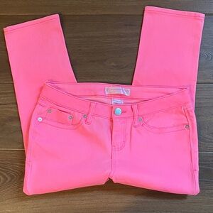 *NWOT* No Boundaries Neon Pink Women's/Jr’s Capris Skinny Jeans Size 11